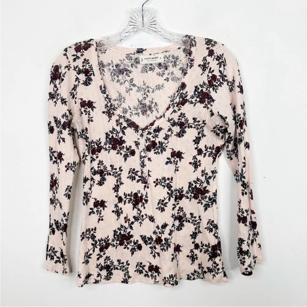 Lucky Brand Pretty Pink and Rose Top